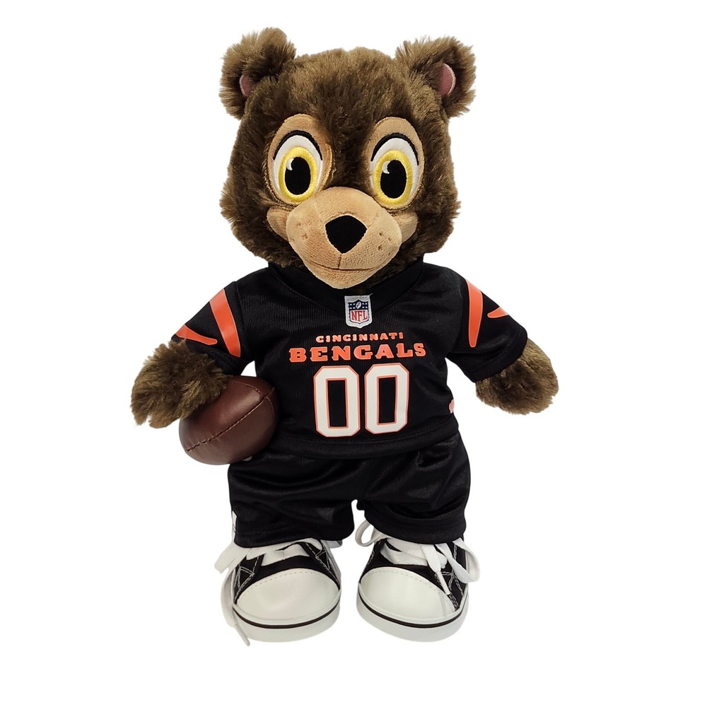 Build-A-Bear‎ Brinley 16" Plush Cincinnati Bengals Jersey Outfit Great Wolf Pack